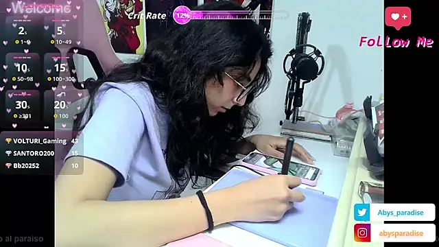 Abysparadise online show from November 12, 2025, 5:52 am