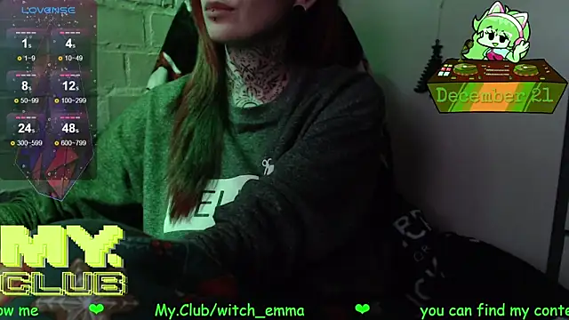 Witch Emma online show from December 21, 2025, 8:27 pm