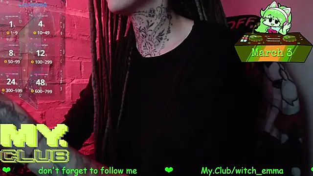 Witch Emma online show from March 3, 2026, 8:20 am